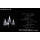 Aplice Cristal Bohemia - Aplica 3 brate cristal Bohemia N21 007/03/1-A