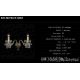 Aplice Cristal Bohemia - Aplica de perete 2 brate cristal Bohemia N21 007/02/4