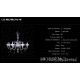 Lustre Cristal Bohemia - Lustra 6 brate cristal Bohemia, L11 901/08/3-H