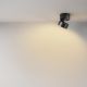 Plafoniere cu spoturi, Spoturi aplicate - Spot LED aplicat directionabil Onda negru 2700K