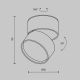 Plafoniere cu spoturi, Spoturi aplicate - Spot LED aplicat directionabil Onda alb 3000K