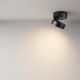 Plafoniere cu spoturi, Spoturi aplicate - Spot LED aplicat directionabil Onda negru 3000K