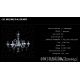 Lustre Cristal Bohemia - Lustra 6 brate cristal Bohemia, L11 901/06/3-H
