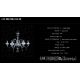 Lustre Cristal Bohemia - Lustra 6 brate cristal Bohemia, L11 901/06/3-H