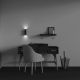 Aplice, corpuri de iluminat pentru pereti - Aplica ambientala stil minimalist Calipso 2 negru