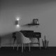 Aplice, corpuri de iluminat pentru pereti - Aplica ambientala stil minimalist Calipso 2 alb