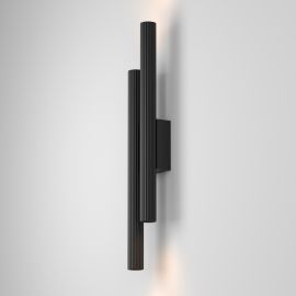 Aplice, corpuri de iluminat pentru pereti - Aplica LED ambientala stil minimalist Calipso 24W negru
