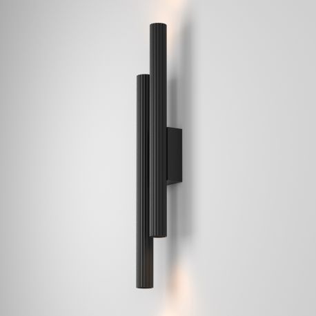 Aplice, corpuri de iluminat pentru pereti - Aplica LED ambientala stil minimalist Calipso 24W negru