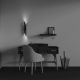 Aplice, corpuri de iluminat pentru pereti - Aplica LED ambientala stil minimalist Calipso 24W negru