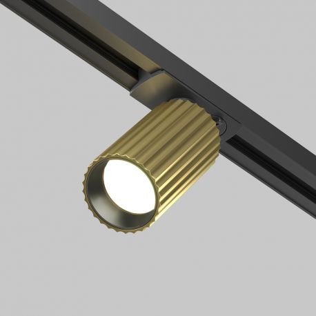 Spoturi, Proiectoare pe sina - Spot GU10, accesoriu pentru sinele monofazate Unity, Calipso negru/alama