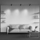 Plafoniere cu spoturi, Spoturi aplicate - Spot aplicat stil minimalist Calipso negru