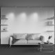 Plafoniere cu spoturi, Spoturi aplicate - Spot aplicat stil minimalist Calipso alb