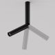 Plafoniere cu spoturi, Spoturi aplicate - Spot LED aplicat stil minimalist Focus T negru