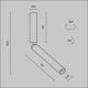 Plafoniere cu spoturi, Spoturi aplicate - Spot LED aplicat stil minimalist Focus T negru