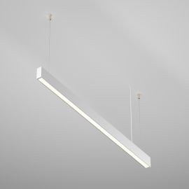 Pendule, Lustre suspendate - Lustra LED ajustabila design liniar tehnic BASIS alb