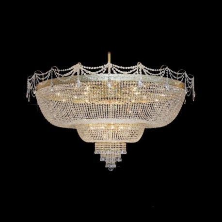 Plafoniere Cristal Bohemia - Plafoniera Cristal Bohemia, F 2 floor, tube, diametru 115cm