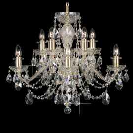 Lustra, Candelabru 10 brate cristal Bohemia