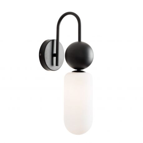 Aplice, corpuri de iluminat pentru pereti - Aplica de perete design decorativ Roma negru