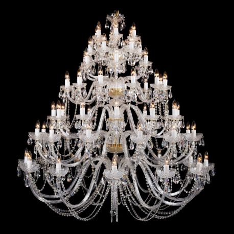 Lustre Cristal Bohemia - Lustra 66 brate cristal Bohemia XXL, L11 006/66/1-A