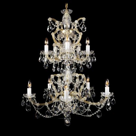 Lustre Cristal Bohemia - Lustra 10 brate Maria Theresa cristal Bohemia L14 133/10/1