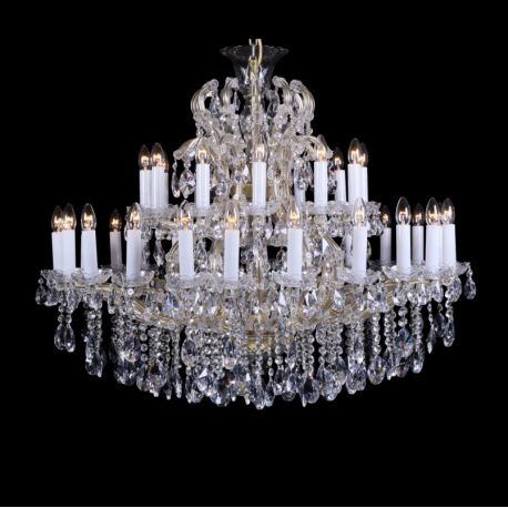 Lustre Cristal Bohemia - Candelabru 37 de brate Maria Theresa cristal Bohemia L14 404/37/1-A VD, F short