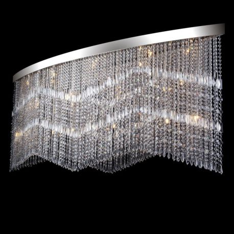 Lustre Cristal Bohemia - Lustra aplicata moderna cristal Bohemia, L-200cm