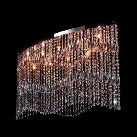 Lustre Cristal Bohemia - Plafoniera moderna cristal Bohemia, L-100cm