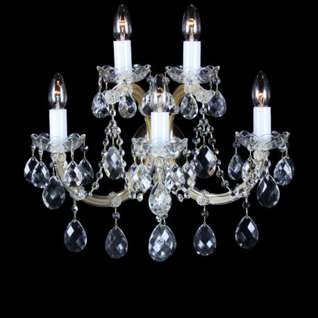 Aplice Cristal Bohemia - Aplica cu 5 brate Cristal Bohemia Maria Theresa