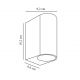 Aplice - Aplica de perete exterior IP44 Dion Double Black