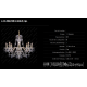 Lustre Cristal Bohemia - Lustra 8 brate cristal Bohemia L11 009/08/1