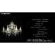 Lustre Cristal Bohemia - Lustra Maria Theresa cu 6 brate, cristal Bohemia, L14 002/06/1