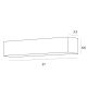 Plafoniere cu spoturi, Spoturi aplicate - Spot LED aplicat X-line 14W alb