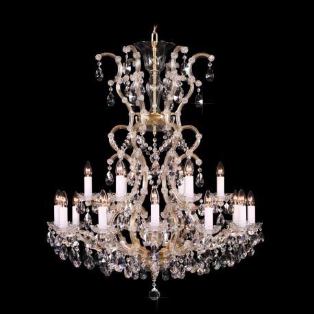 Lustre Cristal Bohemia - Candelabru 19 brate Maria Theresa cristal Bohemia L14 303/19/1-A