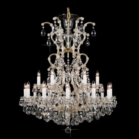 Lustre Cristal Bohemia - Candelabru 19 brate Maria Theresa cristal Bohemia L14 303/19/1