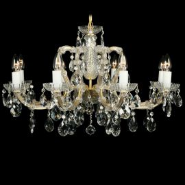 Lustre Cristal Bohemia - Lustra Maria Theresa cu 8 brate, cristal Bohemia, L14 002/08/1, F wide