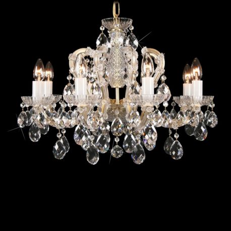 Lustre Cristal Bohemia - Lustra Maria Theresa cu 8 brate, cristal Bohemia, L14 002/08/1