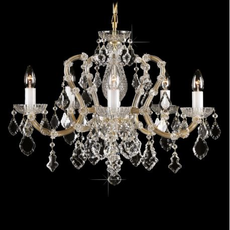 Lustre Cristal Bohemia - Lustra Maria Theresa cu 5 brate, cristal Bohemia, L14 002/05/2