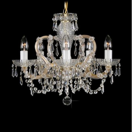 Lustre Cristal Bohemia - Lustra Maria Theresa cu 5 brate, cristal Bohemia L14 001/05/3