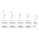 Tarusi - Tarus LED iluminat exterior IP65 Twiggy line pt H-99cm cafeniu