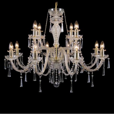 Lustre Cristal Bohemia - Lustra, Candelabru 12 brate cristal Bohemia
