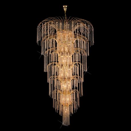 Lustre Cristal Bohemia - Candelabru, Lustra casa scarii cristal Bohemia, diametru 82cm