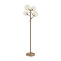 Lampa de podea EQUINOXE PT4 antique brass/ faded amber