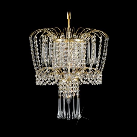 Pendule, Lustre suspendate - Lustra, Pendul cristal Bohemia, diametru 40cm