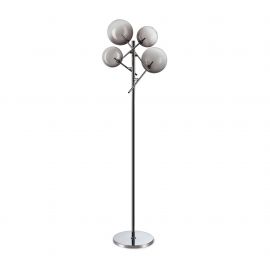 Lampa de podea EQUINOXE PT4 crom/ faded smoky
