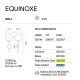Aplice, corpuri de iluminat pentru pereti - Aplica de perete EQUINOXE AP1 crom/ faded smoky