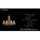 Lustre Cristal Bohemia - Lustra 8 brate cristal Bohemia L12 798/08/3