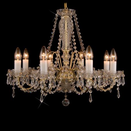 Lustre Cristal Bohemia - Lustra 8 brate cristal Bohemia L12 798/08/3