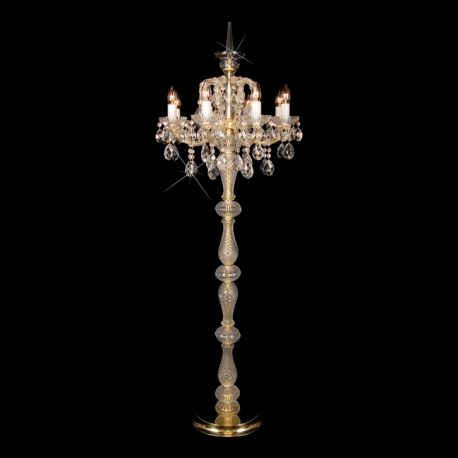 Veioze, Lampadare Cristal - Lampadar 8 brate Maria Theresa cristal Bohemia