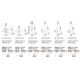 Pendule, Lustre suspendate - Pendul EQUINOXE SP1 D25 crom/ faded smoky