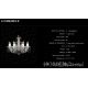 Lustre Cristal Bohemia - Lustra 8 brate cristal Bohemia
